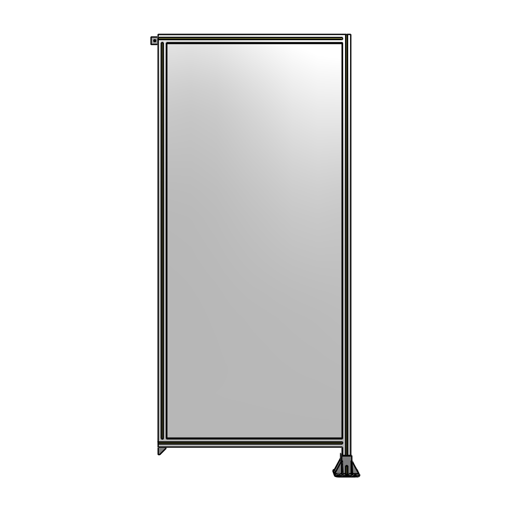 A2-2400-1050-0150-TYPFK GUARDING PANEL 2400MM TALL X 1050MM WIDE 1/4'' POLYCARBONATE