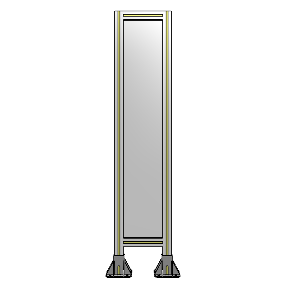 A3-1400-0300-0150-ZYPFA GUARDING PANEL 1400MM TALL X 300MM WIDE 1/4'' POLYCARBONATE