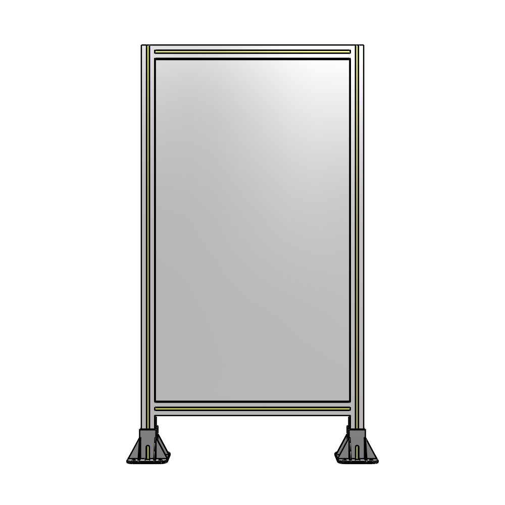 A3-1400-0750-0150-ZYPFA GUARDING PANEL 1400MM TALL X 750MM WIDE 1/4'' POLYCARBONATE