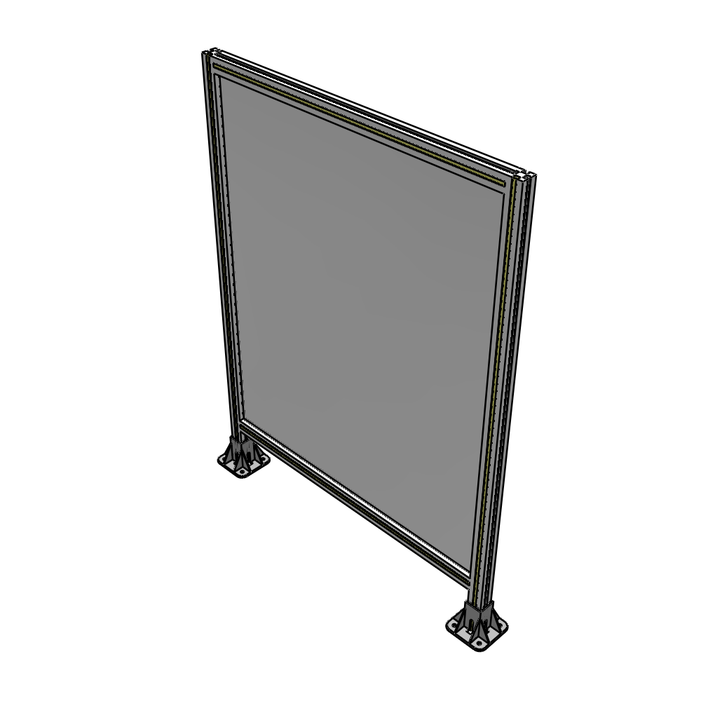 A3-1400-1050-0150-ZYPFK GUARDING PANEL 1400MM TALL X 1050MM WIDE 1/4'' POLYCARBONATE