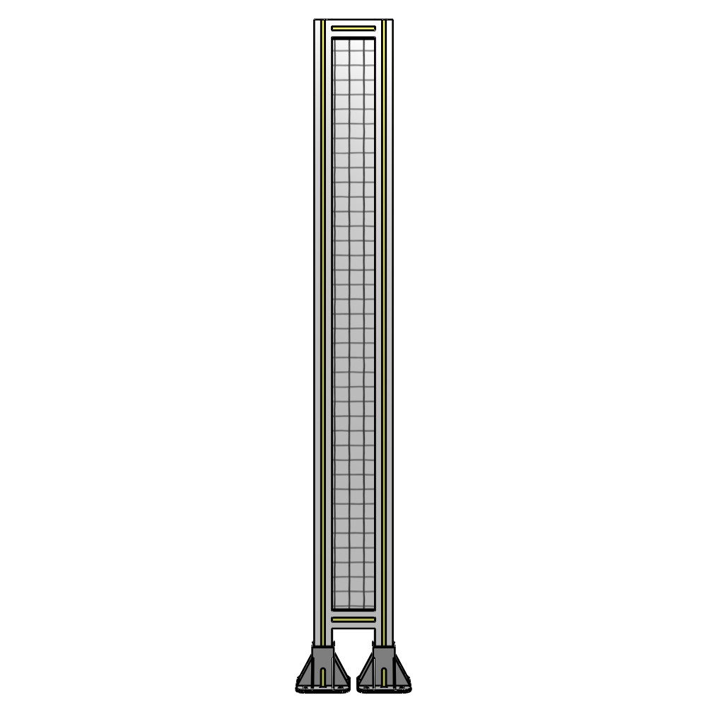 A3-1700-0200-0150-ZYMFA GUARDING PANEL 1700MM TALL X 200MM WIDE 1'' MESH
