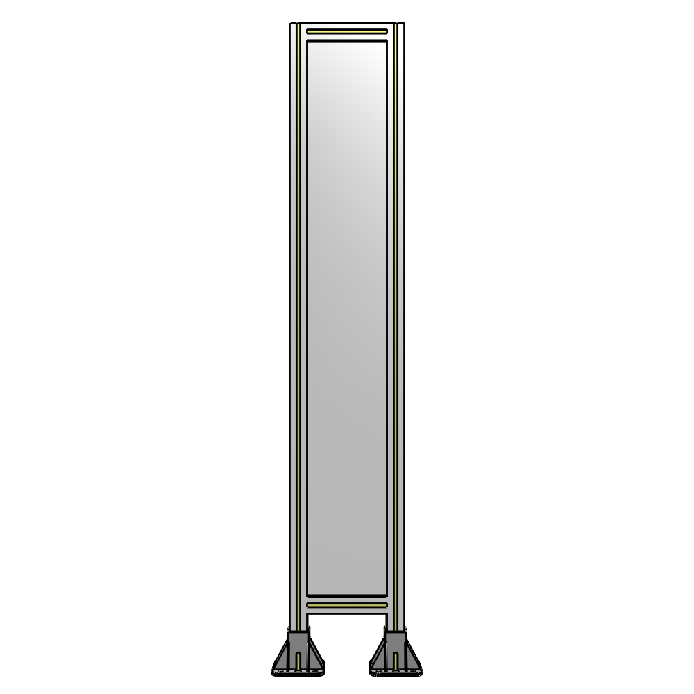 A3-1700-0300-0150-ZYPFA GUARDING PANEL 1700MM TALL X 300MM WIDE 1/4'' POLYCARBONATE