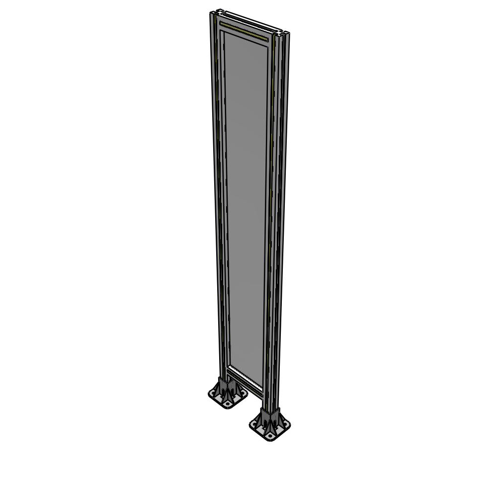 A3-1700-0300-0150-ZYPFA GUARDING PANEL 1700MM TALL X 300MM WIDE 1/4'' POLYCARBONATE