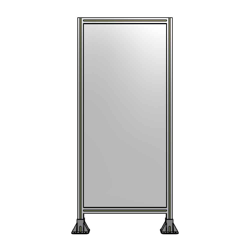 A3-1700-0750-0150-ZYPFA GUARDING PANEL 1700MM TALL X 750MM WIDE 1/4'' POLYCARBONATE