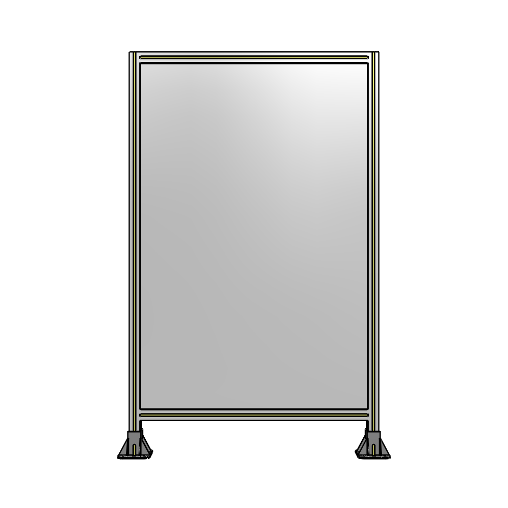 A3-1700-1050-0150-ZYPFA GUARDING PANEL 1700MM TALL X 1050MM WIDE 1/4'' POLYCARBONATE