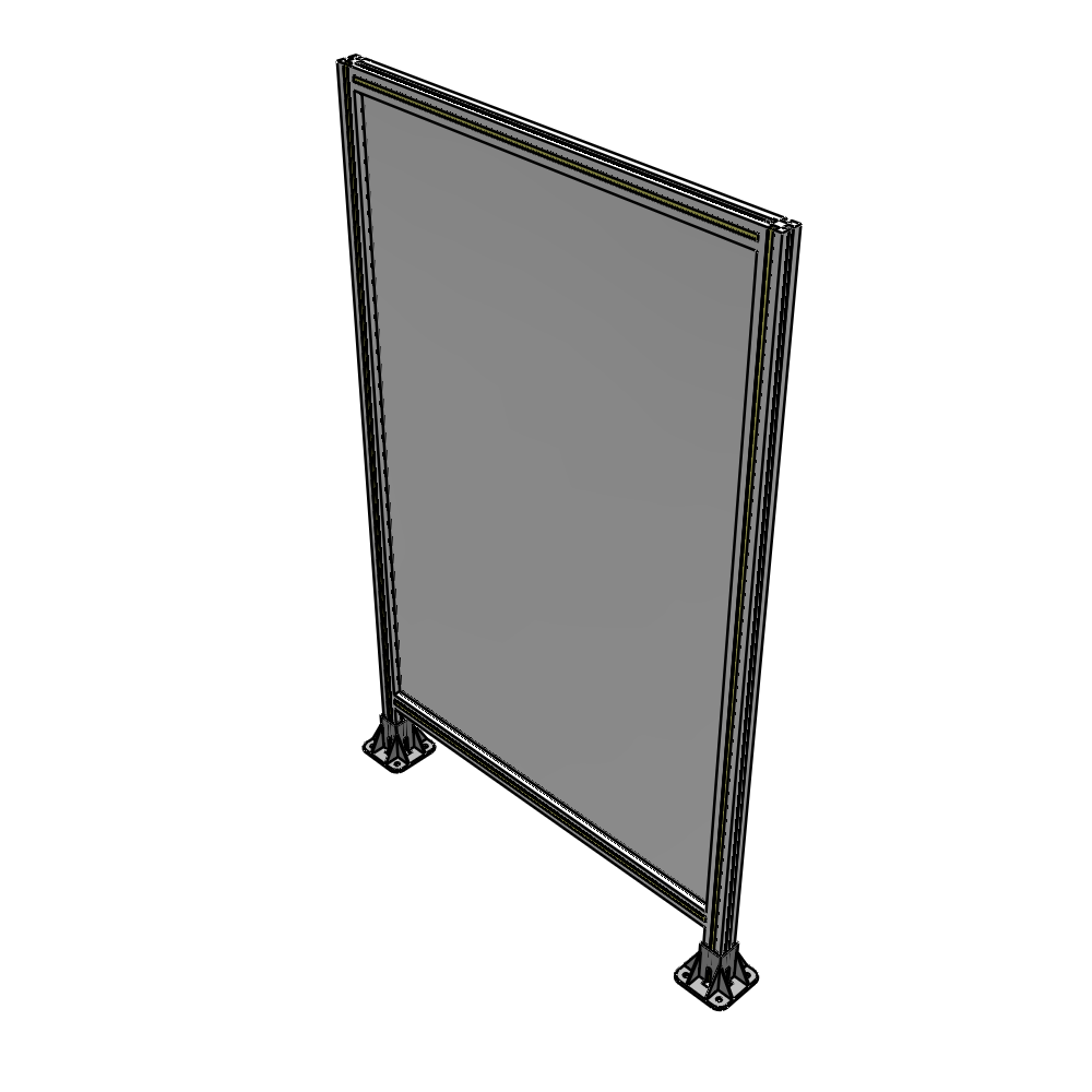 A3-1700-1050-0150-ZYPFA GUARDING PANEL 1700MM TALL X 1050MM WIDE 1/4'' POLYCARBONATE