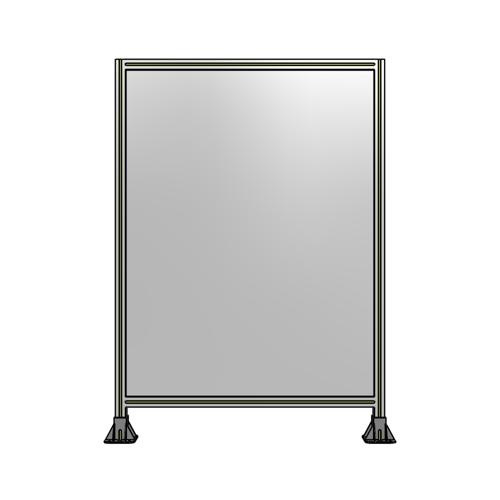 A3-1700-1200-0150-ZYPFA GUARDING PANEL 1700MM TALL X 1200MM WIDE 1/4'' POLYCARBONATE