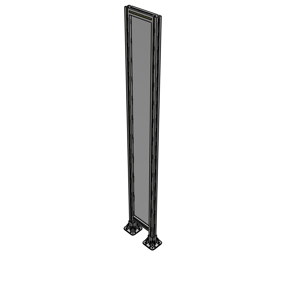 A3-2135-0300-0150-ZYPFA GUARDING PANEL 2135MM TALL X 300MM WIDE 1/4'' POLYCARBONATE