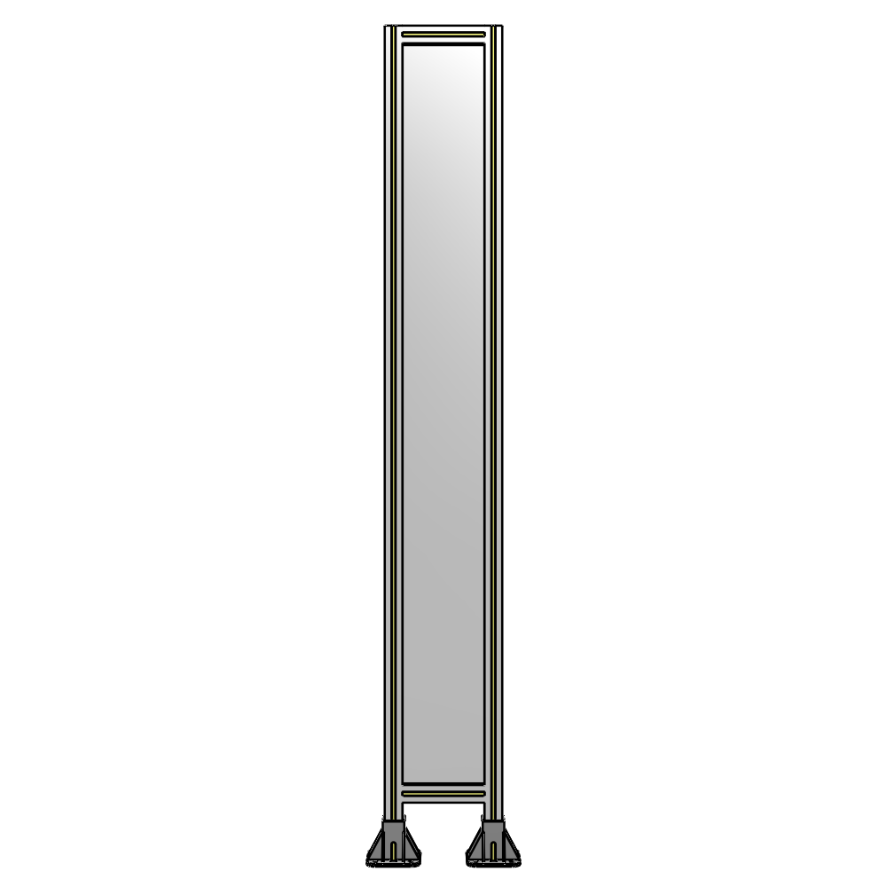 A3-2135-0300-0150-ZYPFK GUARDING PANEL 2135MM TALL X 300MM WIDE 1/4'' POLYCARBONATE