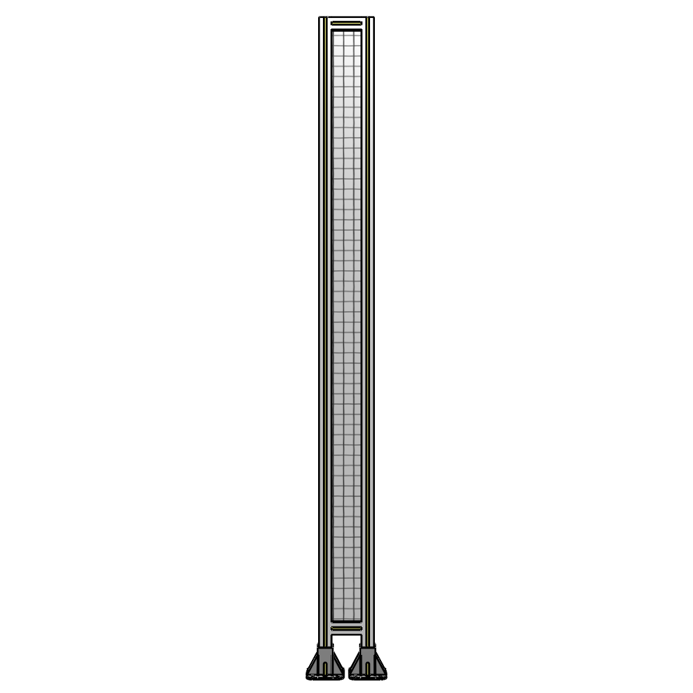 A3-2400-0200-0150-ZYMFA GUARDING PANEL 2400MM TALL X 200MM WIDE 1'' MESH