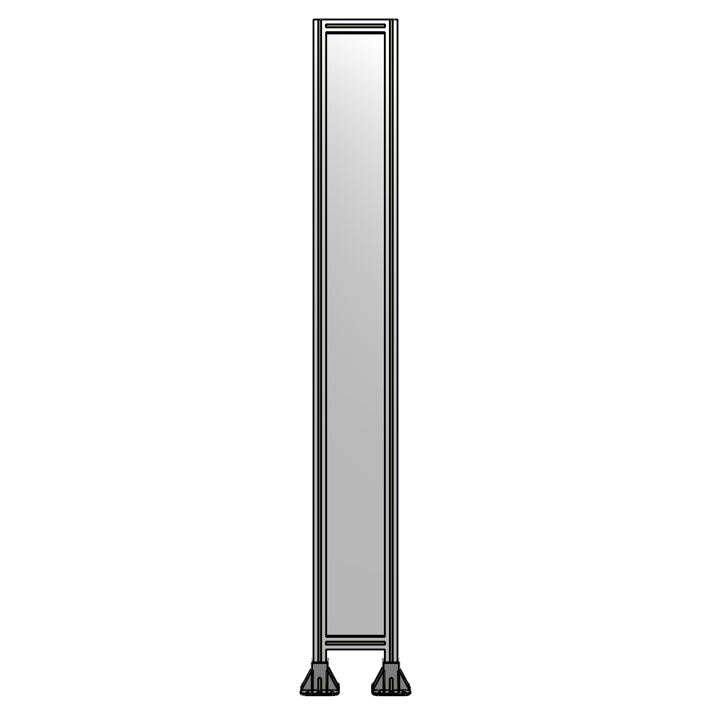 A3-2400-0300-0150-ZYPFK GUARDING PANEL 2400MM TALL X 300MM WIDE 1/4'' POLYCARBONATE