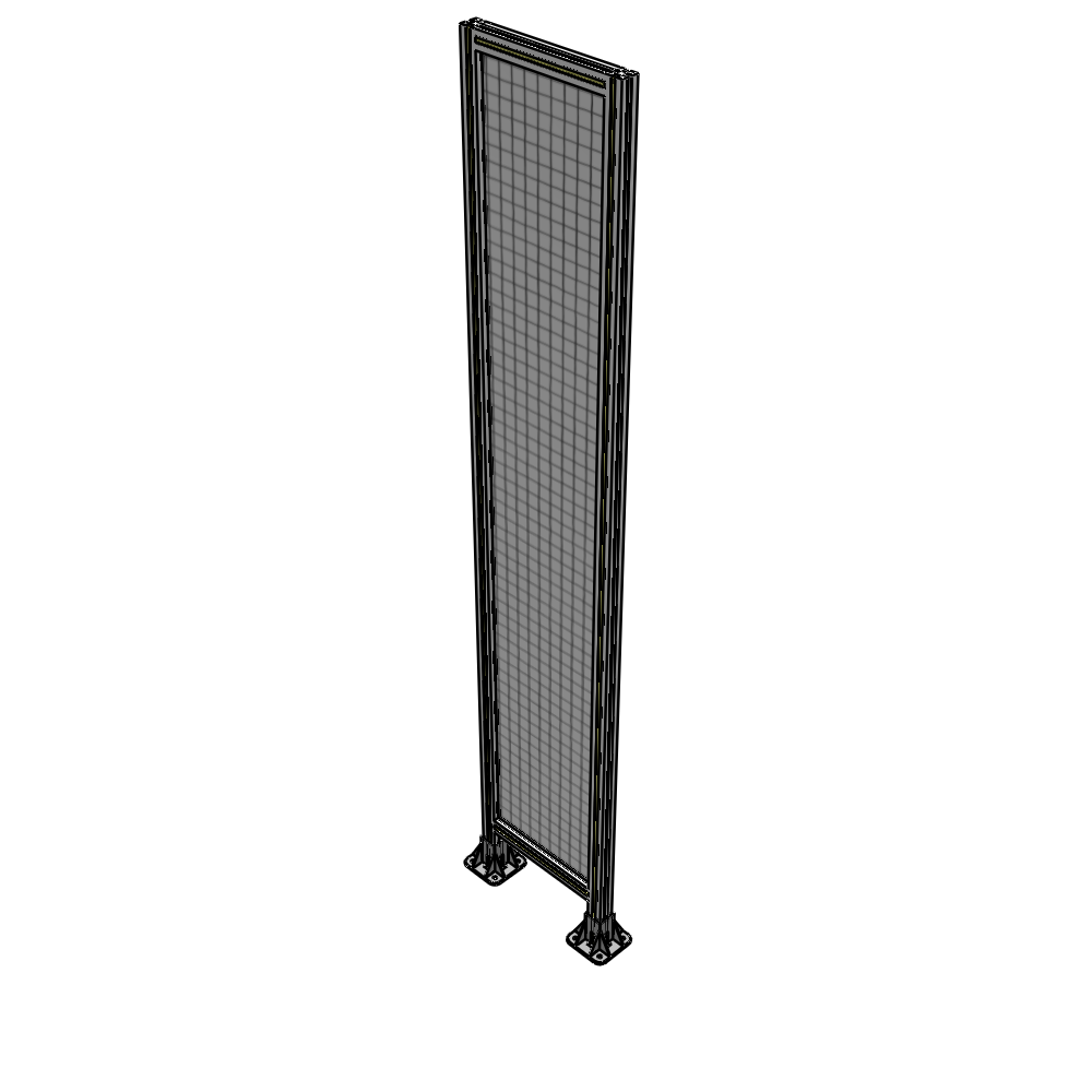 A3-2400-0450-0150-ZYMFA GUARDING PANEL 2400MM TALL X 450MM WIDE 1'' MESH