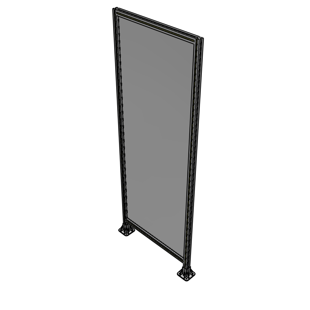 A3-2400-0900-0150-ZYPFK GUARDING PANEL 2400MM TALL X 900MM WIDE 1/4'' POLYCARBONATE