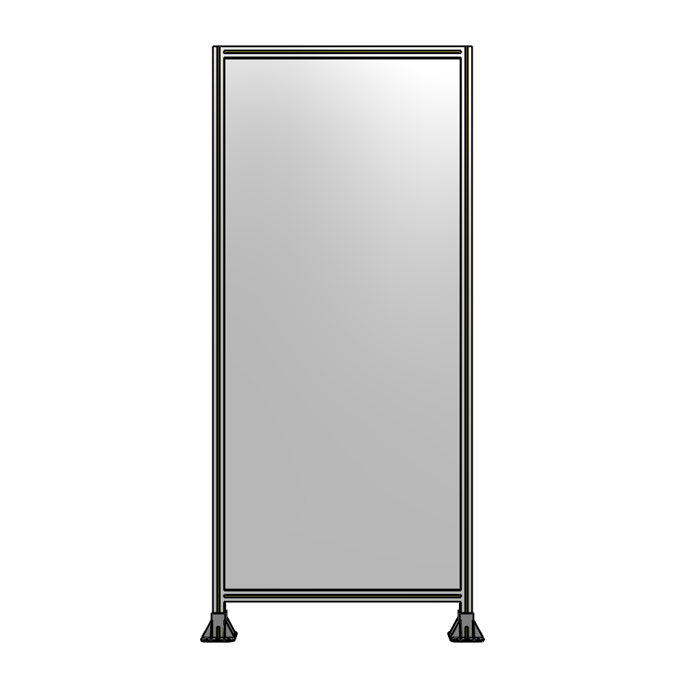 A3-2400-1050-0150-ZYPFA GUARDING PANEL 2400MM TALL X 1050MM WIDE 1/4'' POLYCARBONATE