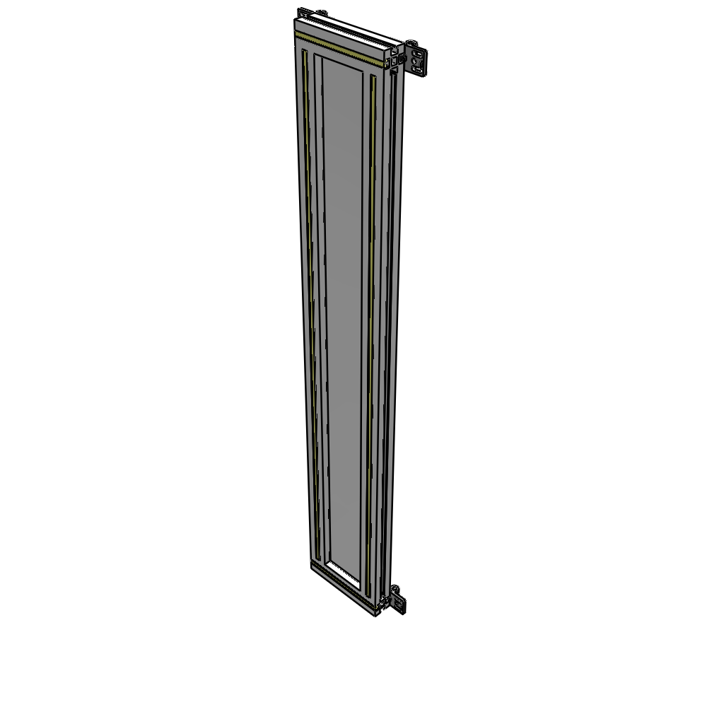 A4-1400-0200-0150-HYPZK GUARDING PANEL 1400MM TALL X 200MM WIDE 1/4'' POLYCARBONATE