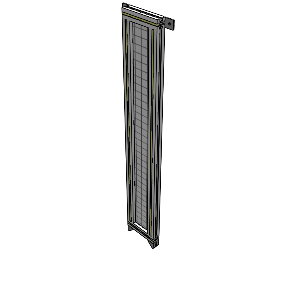 A4-1400-0200-0150-TYMZA GUARDING PANEL 1400MM TALL X 200MM WIDE 1'' MESH
