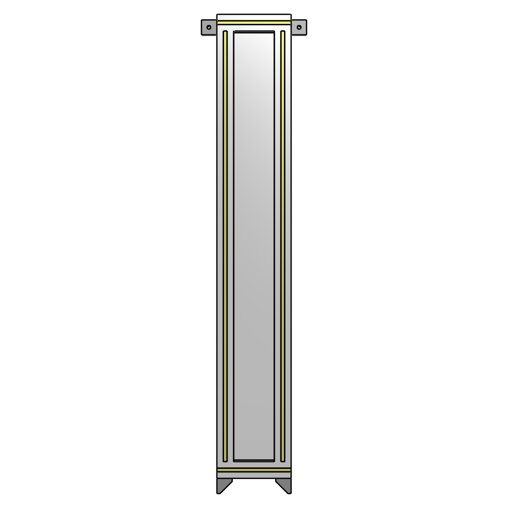 A4-1400-0200-0150-TYPZA GUARDING PANEL 1400MM TALL X 200MM WIDE 1/4'' POLYCARBONATE
