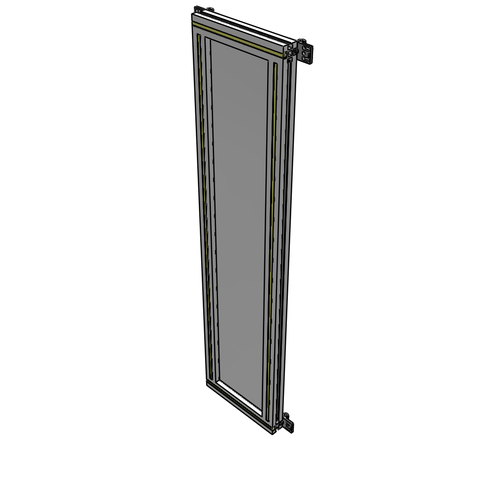 A4-1400-0300-0150-HYPZA GUARDING PANEL 1400MM TALL X 300MM WIDE 1/4'' POLYCARBONATE