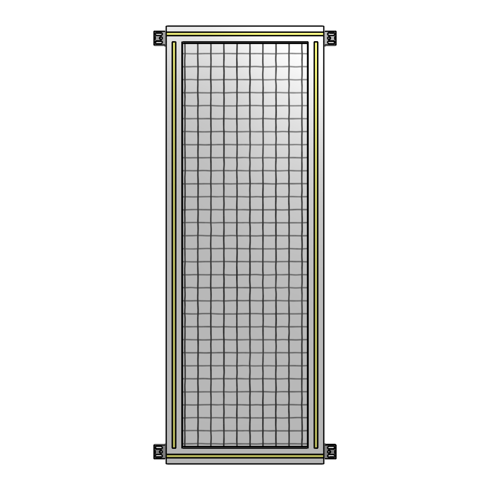 A4-1400-0450-0150-HYMZA GUARDING PANEL 1400MM TALL X 450MM WIDE 1'' MESH