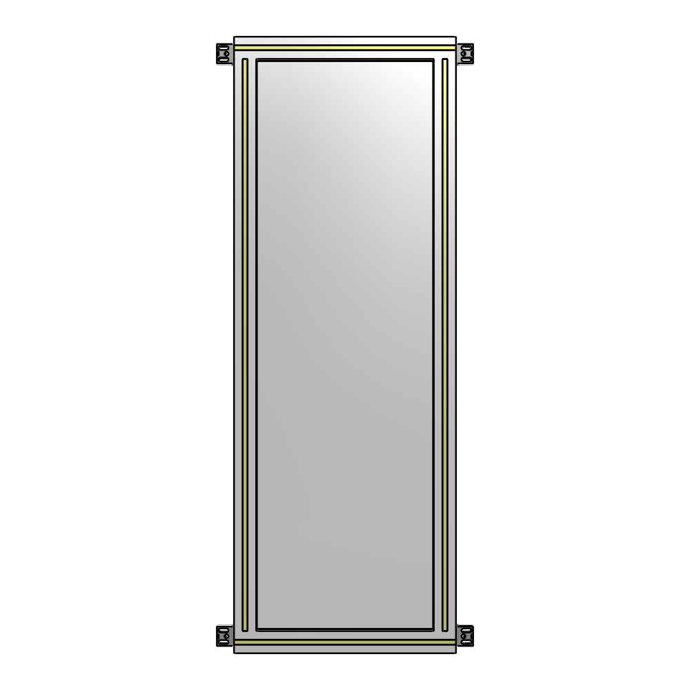 A4-1400-0450-0150-HYPZA GUARDING PANEL 1400MM TALL X 450MM WIDE 1/4'' POLYCARBONATE