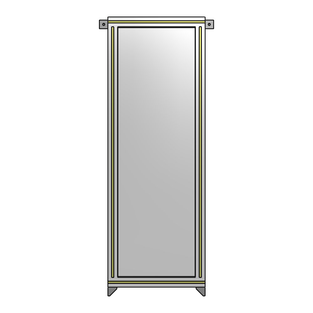 A4-1400-0450-0150-TYPZA GUARDING PANEL 1400MM TALL X 450MM WIDE 1/4'' POLYCARBONATE