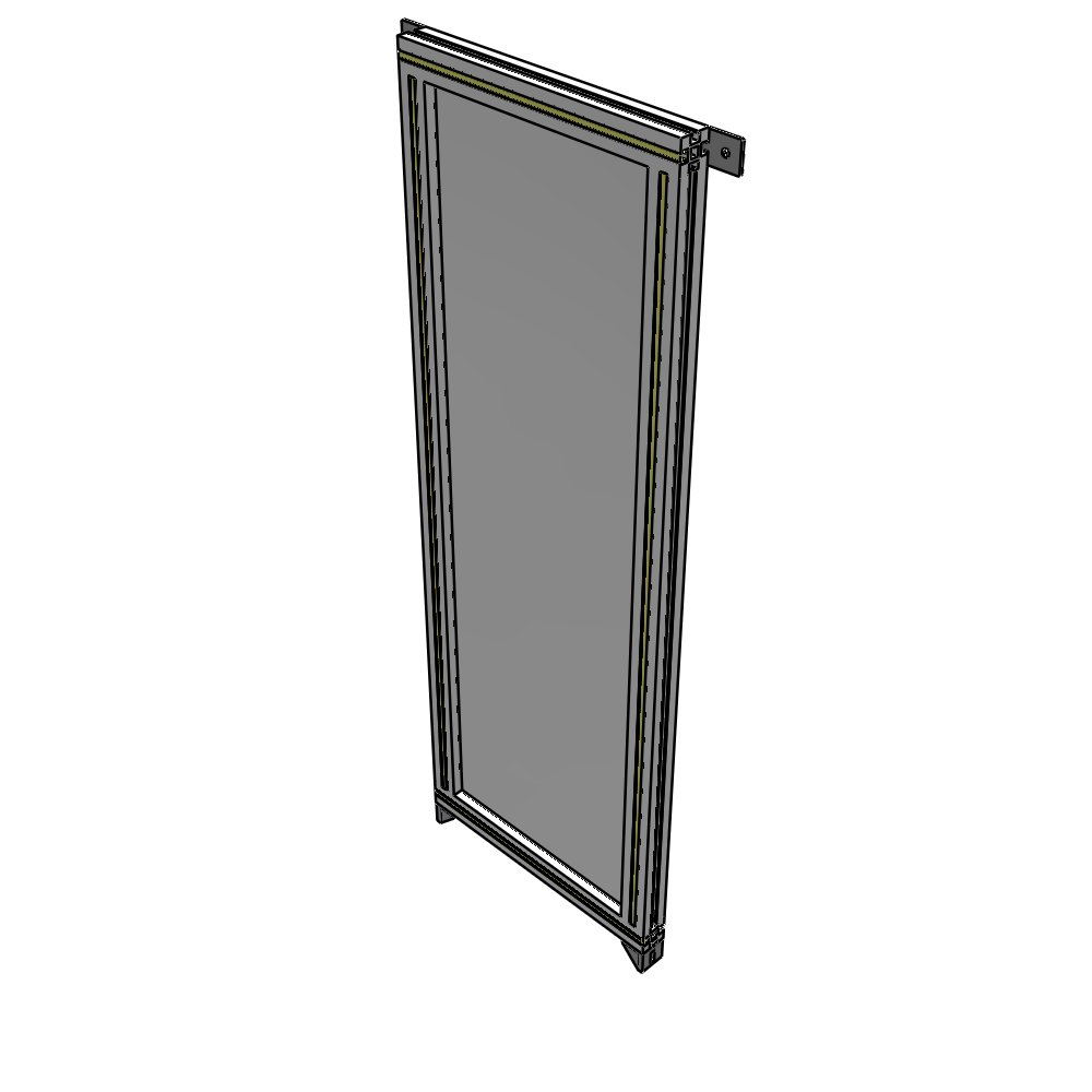 A4-1400-0450-0150-TYPZK GUARDING PANEL 1400MM TALL X 450MM WIDE 1/4'' POLYCARBONATE