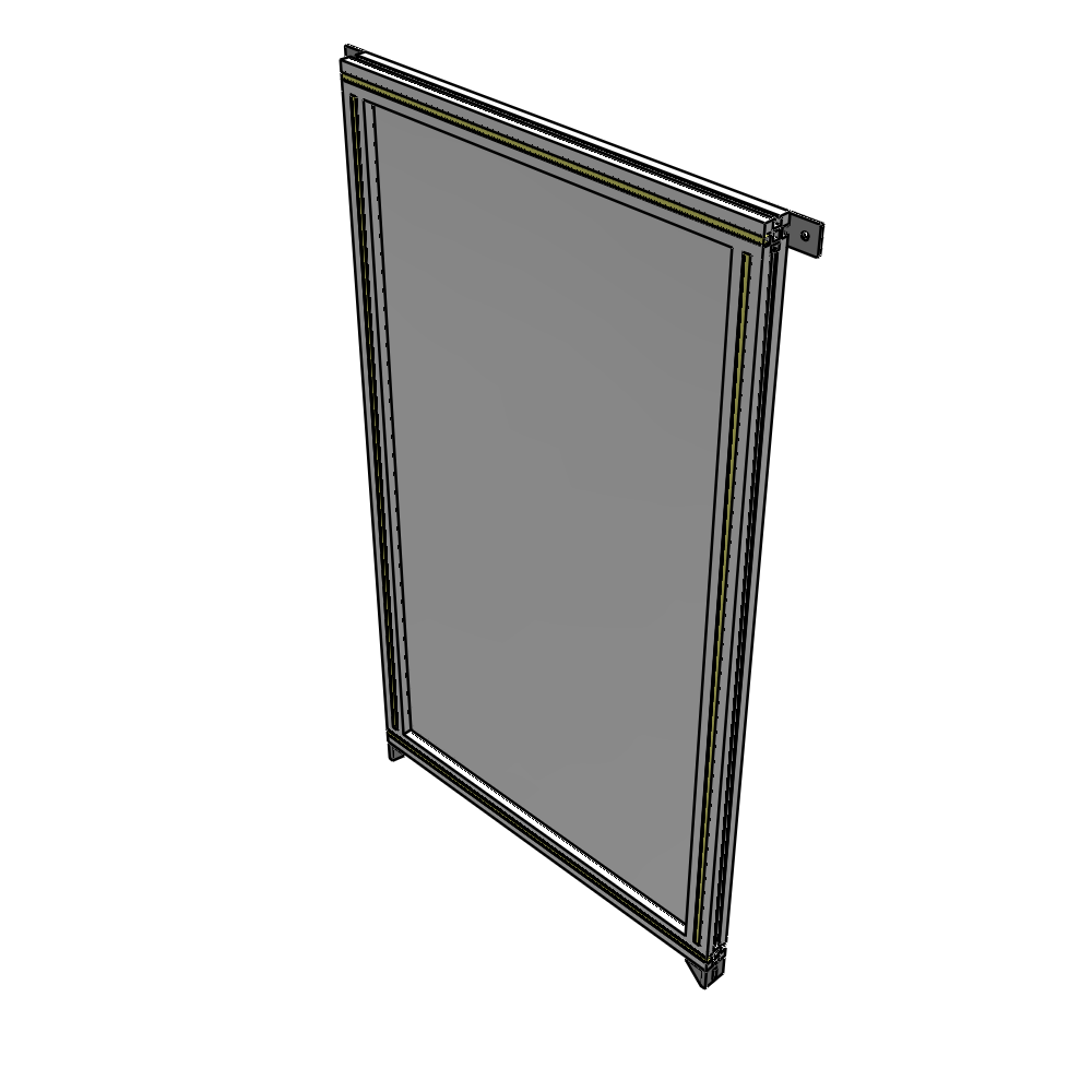 A4-1400-0750-0150-TYPZK GUARDING PANEL 1400MM TALL X 750MM WIDE 1/4'' POLYCARBONATE