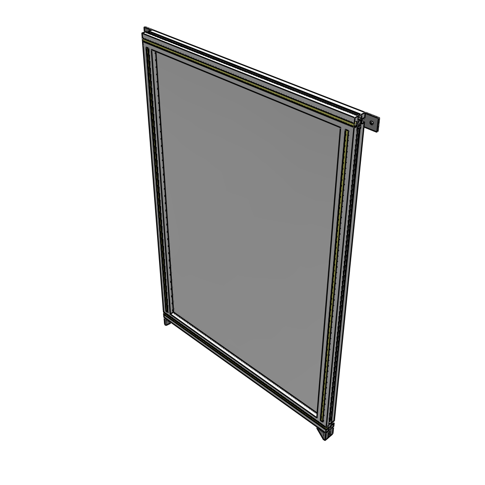 A4-1400-0900-0150-TYPZK GUARDING PANEL 1400MM TALL X 900MM WIDE 1/4'' POLYCARBONATE