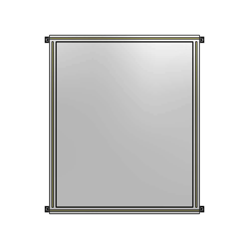 A4-1400-1050-0150-HYPZA GUARDING PANEL 1400MM TALL X 1050MM WIDE 1/4'' POLYCARBONATE