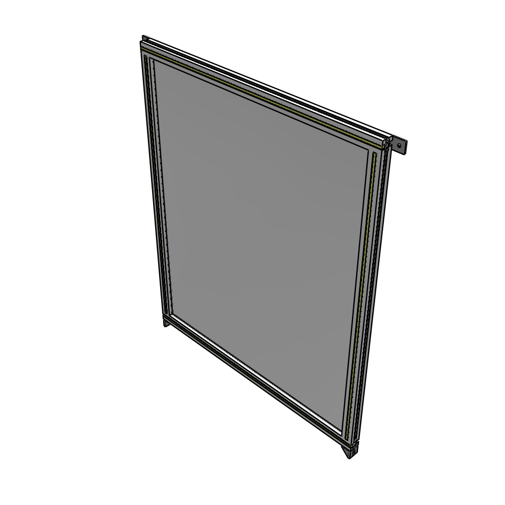 A4-1400-1050-0150-TYPZA GUARDING PANEL 1400MM TALL X 1050MM WIDE 1/4'' POLYCARBONATE
