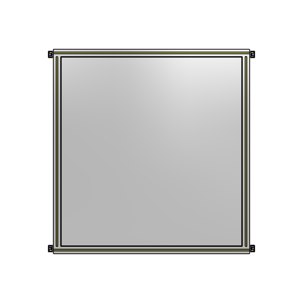 A4-1400-1200-0150-HYPZK GUARDING PANEL 1400MM TALL X 1200MM WIDE 1/4'' POLYCARBONATE