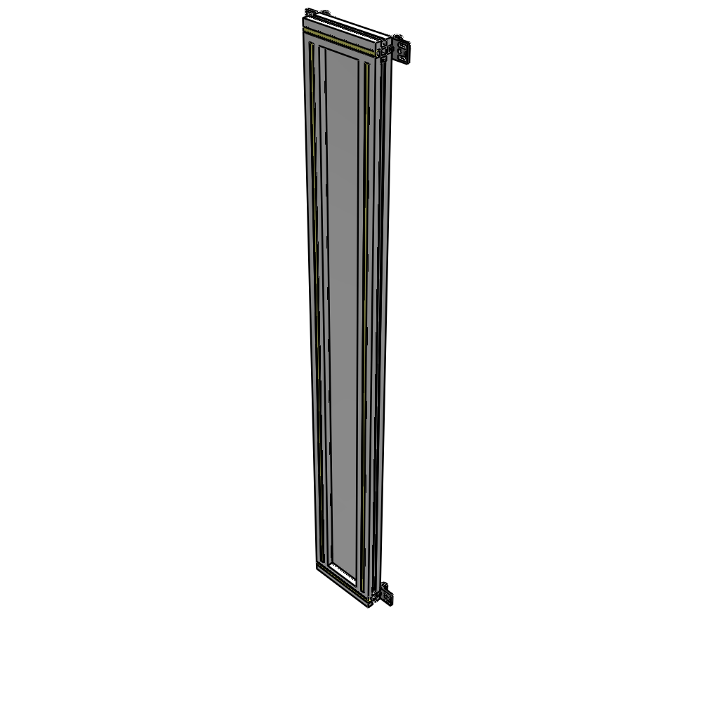 A4-1700-0200-0150-HYPZA GUARDING PANEL 1700MM TALL X 200MM WIDE 1/4'' POLYCARBONATE