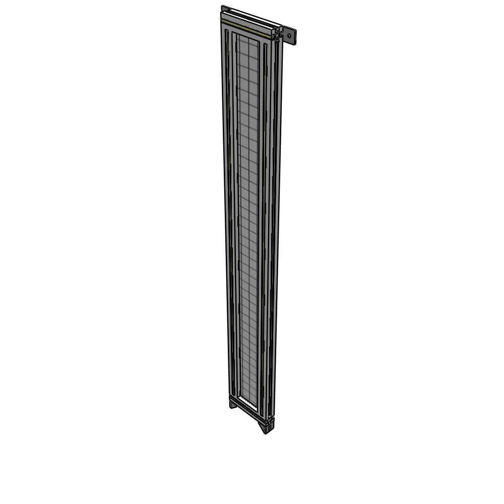 A4-1700-0200-0150-TYMZA GUARDING PANEL 1700MM TALL X 200MM WIDE 1'' MESH