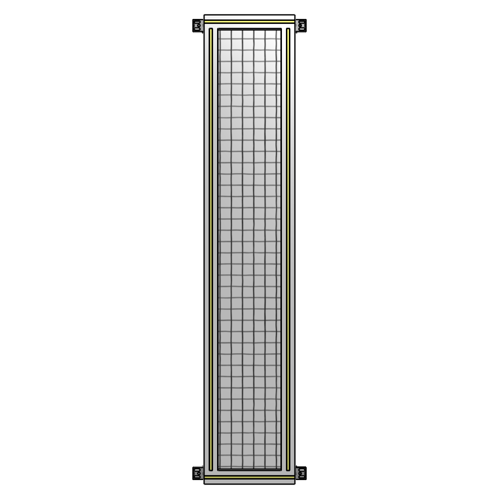 A4-1700-0300-0150-HYMZA GUARDING PANEL 1700MM TALL X 300MM WIDE 1'' MESH