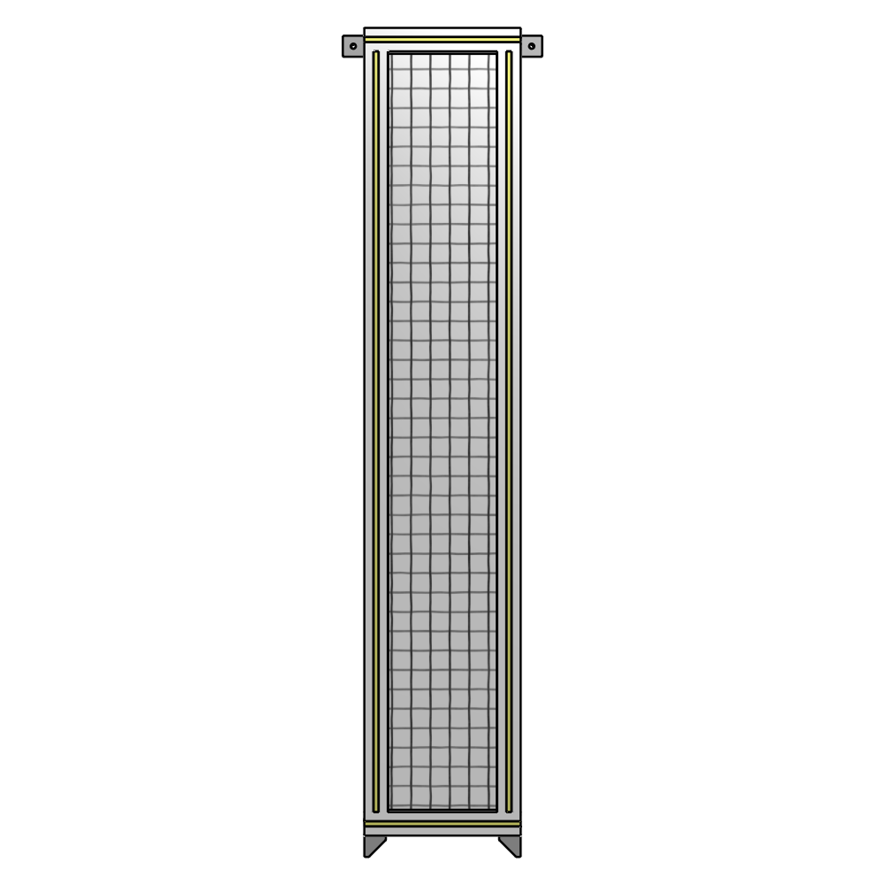 A4-1700-0300-0150-TYMZA GUARDING PANEL 1700MM TALL X 300MM WIDE 1'' MESH