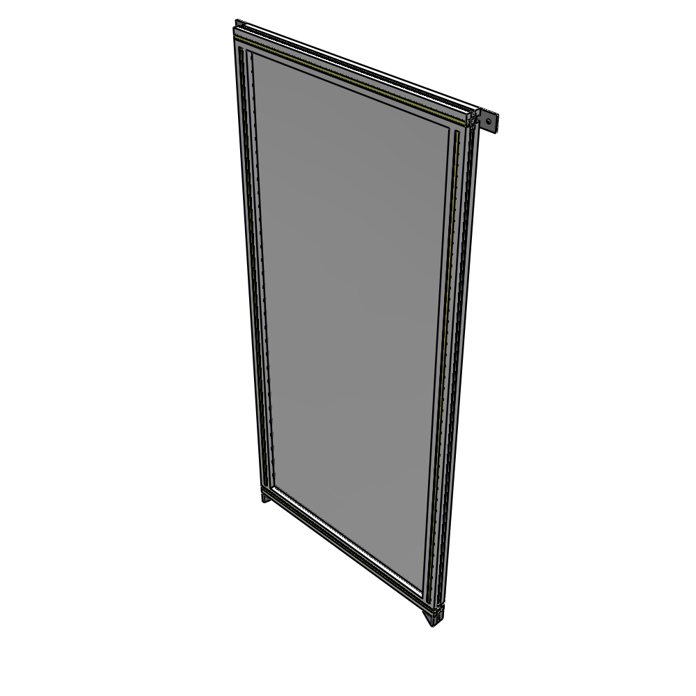 A4-1700-0750-0150-TYPZA GUARDING PANEL 1700MM TALL X 750MM WIDE 1/4'' POLYCARBONATE
