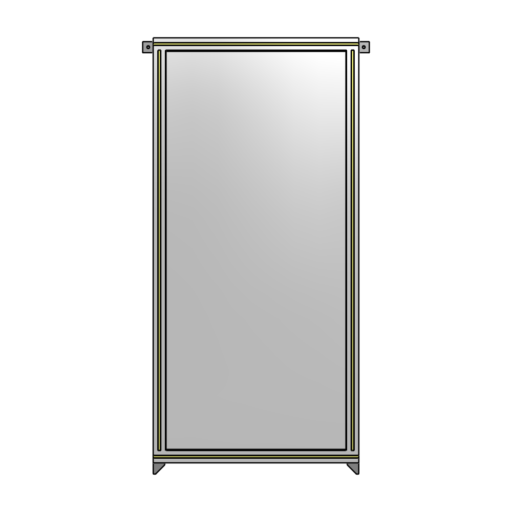A4-1700-0750-0150-TYPZK GUARDING PANEL 1700MM TALL X 750MM WIDE 1/4'' POLYCARBONATE