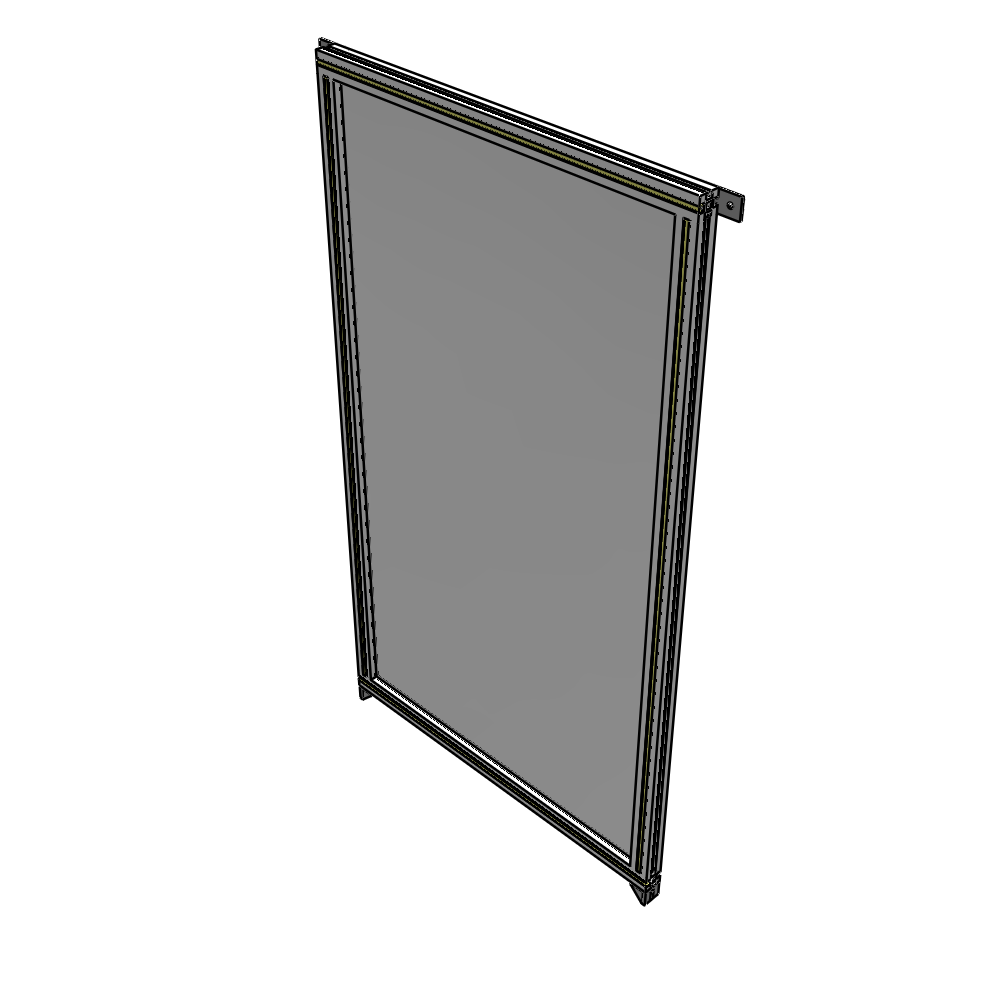 A4-1700-0900-0150-TYPZK GUARDING PANEL 1700MM TALL X 900MM WIDE 1/4'' POLYCARBONATE