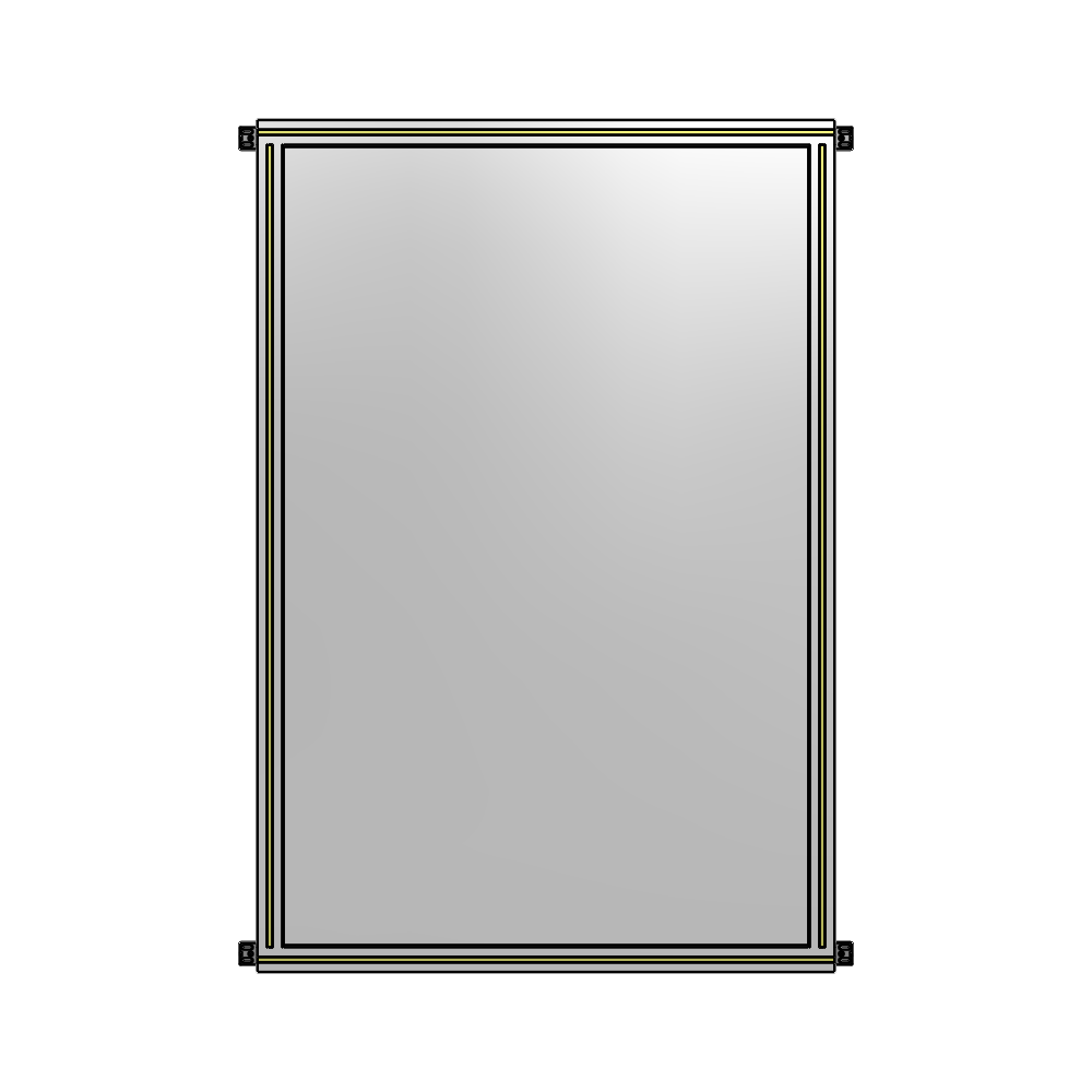 A4-1700-1050-0150-HYPZA GUARDING PANEL 1700MM TALL X 1050MM WIDE 1/4'' POLYCARBONATE