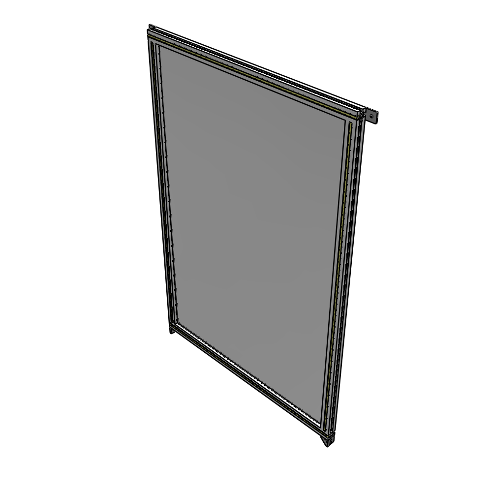 A4-1700-1050-0150-TYPZA GUARDING PANEL 1700MM TALL X 1050MM WIDE 1/4'' POLYCARBONATE