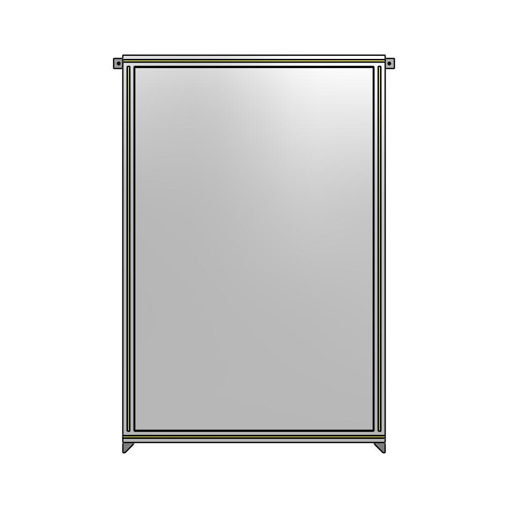 A4-1700-1050-0150-TYPZK GUARDING PANEL 1700MM TALL X 1050MM WIDE 1/4'' POLYCARBONATE
