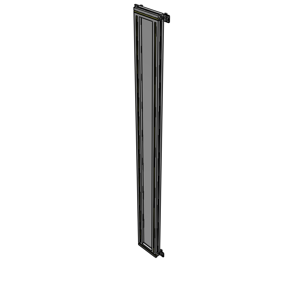 A4-2135-0200-0150-HYPZA GUARDING PANEL 2135MM TALL X 200MM WIDE 1/4'' POLYCARBONATE