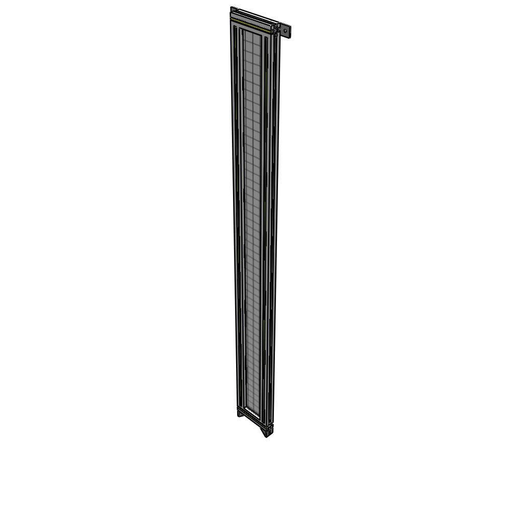 A4-2135-0200-0150-TYMZK GUARDING PANEL 2135MM TALL X 200MM WIDE 1'' MESH