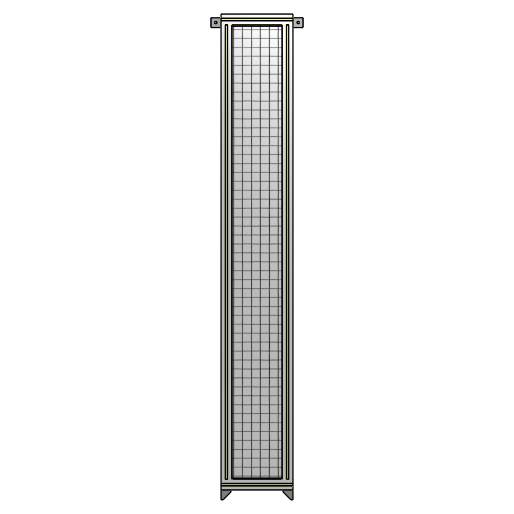 A4-2135-0300-0150-TYMZA GUARDING PANEL 2135MM TALL X 300MM WIDE 1'' MESH