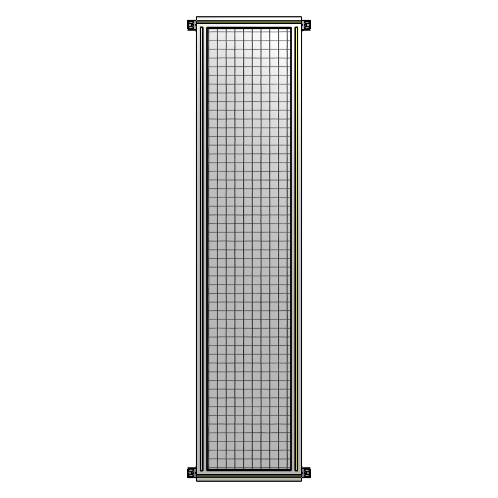 A4-2135-0450-0150-HYMZA GUARDING PANEL 2135MM TALL X 450MM WIDE 1'' MESH