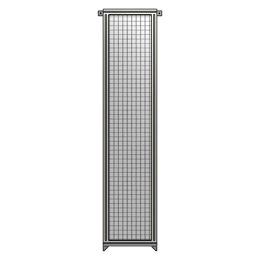 A4-2135-0450-0150-TYMZK GUARDING PANEL 2135MM TALL X 450MM WIDE 1'' MESH