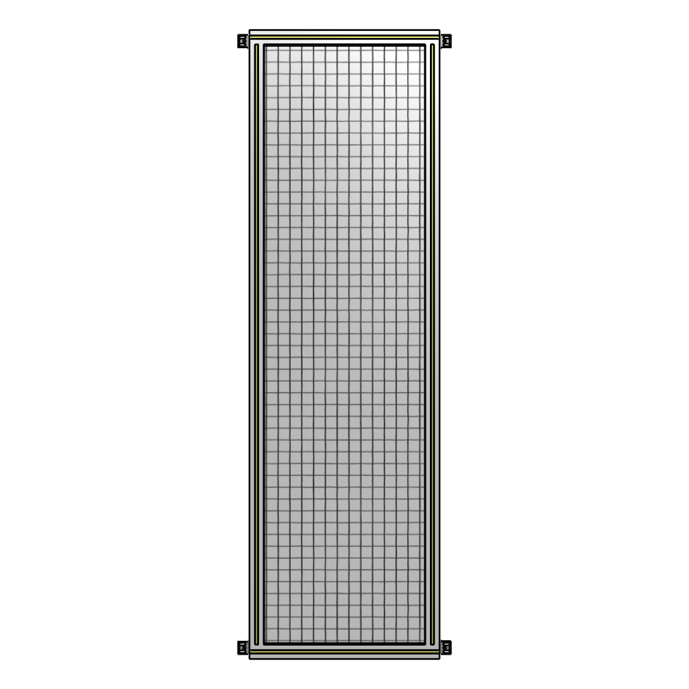 A4-2135-0600-0150-HYMZA GUARDING PANEL 2135MM TALL X 600MM WIDE 1'' MESH