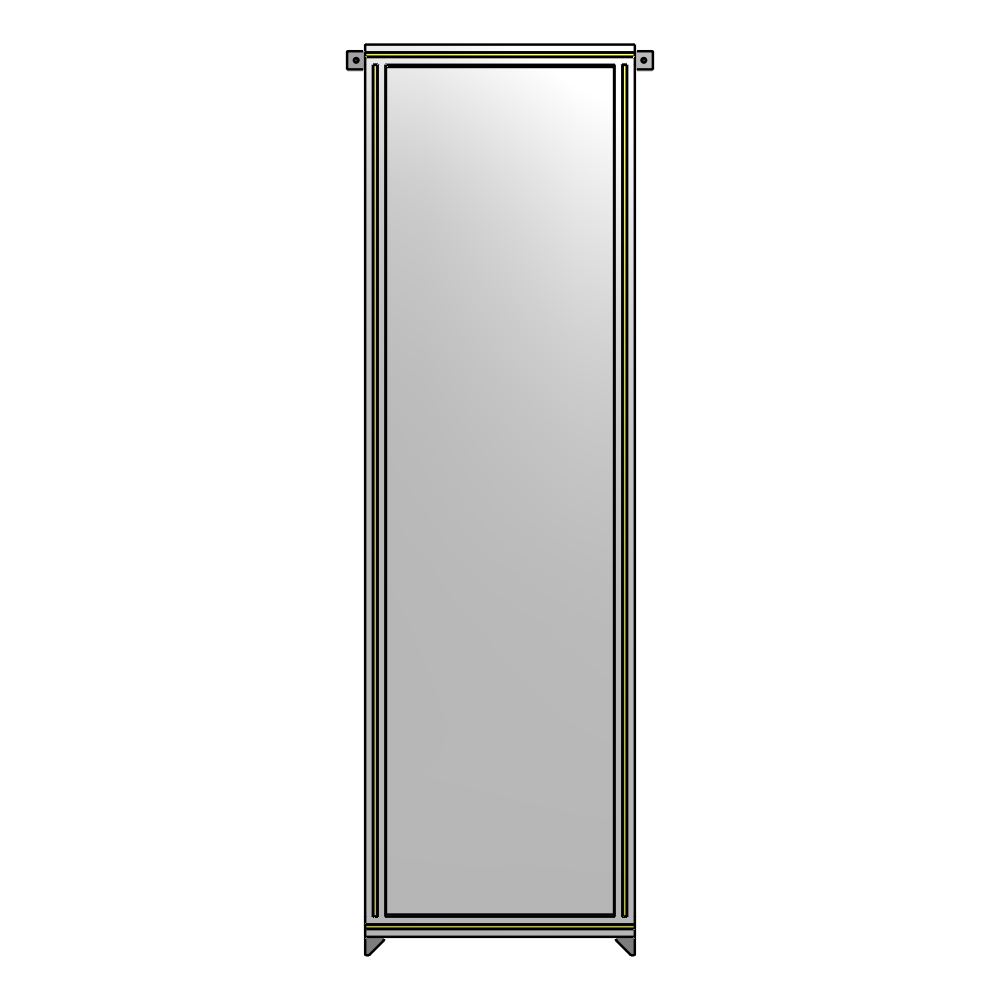 A4-2135-0600-0150-TYPZA GUARDING PANEL 2135MM TALL X 600MM WIDE 1/4'' POLYCARBONATE