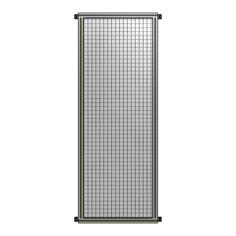 A4-2135-0750-0150-HYMZK GUARDING PANEL 2135MM TALL X 750MM WIDE 1'' MESH