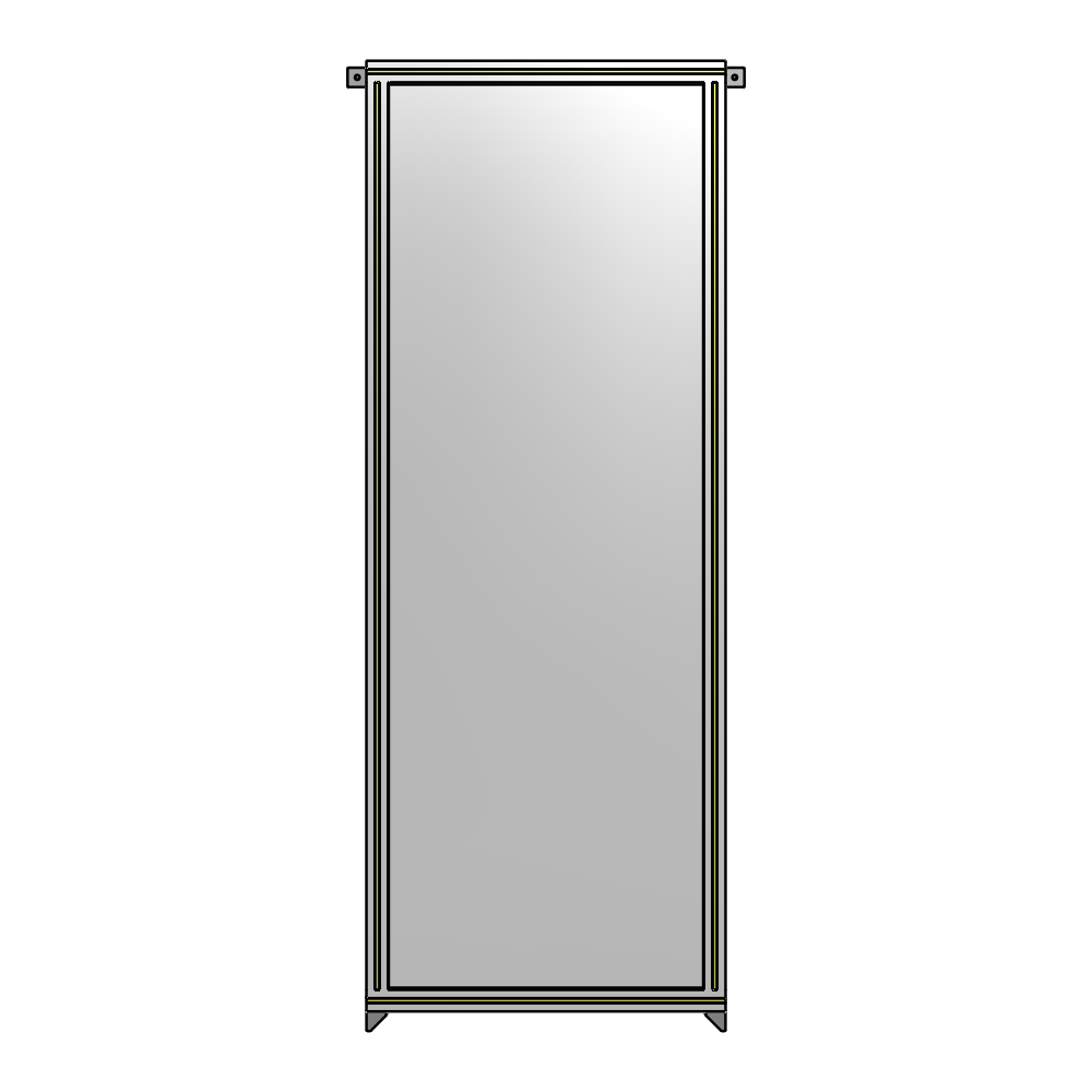 A4-2135-0750-0150-TYPZA GUARDING PANEL 2135MM TALL X 750MM WIDE 1/4'' POLYCARBONATE